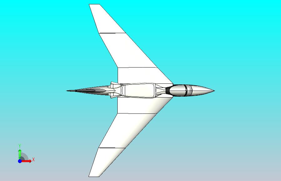 实验性飞机造型3D图纸 STEP格式