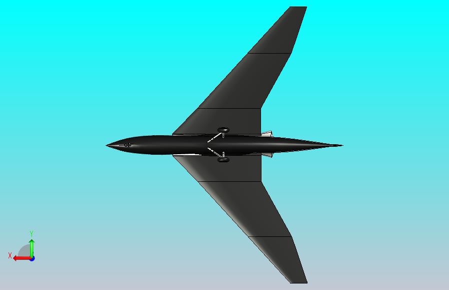 实验性飞机造型3D图纸 STEP格式