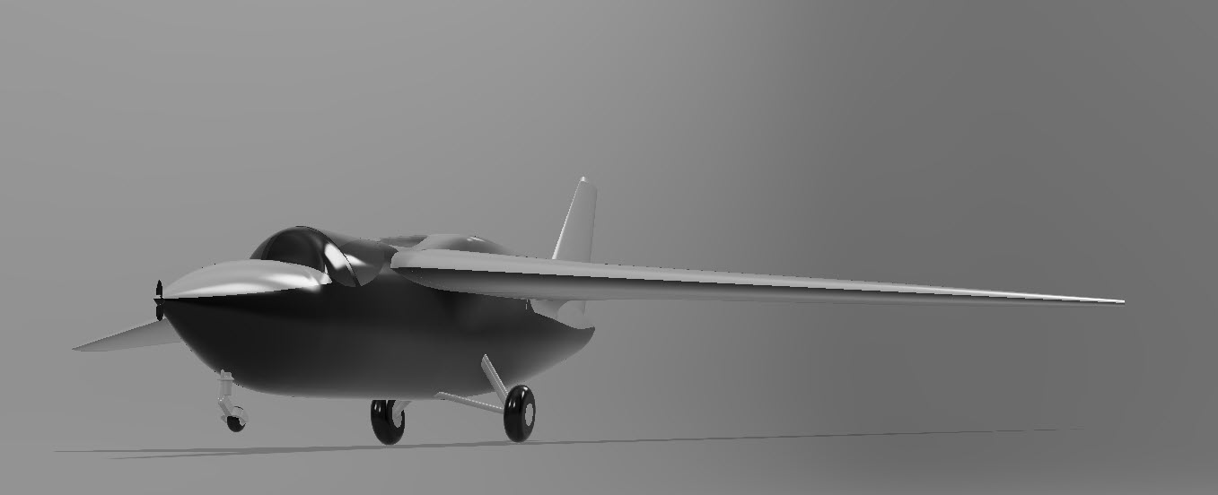 实验性飞机造型3D图纸 STEP格式