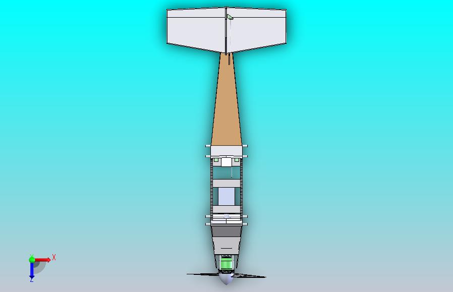 WF77型双层机翼飞机航模结构3D图纸 附平面工程图