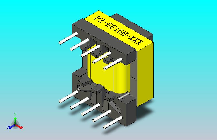 EE16水平变压器5+5引脚