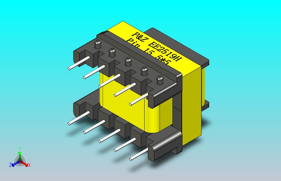 EE2519水平变压器5+5