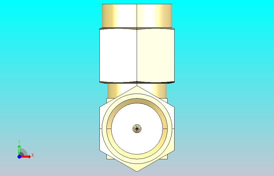 SMA公头至SMA公头90度连接器