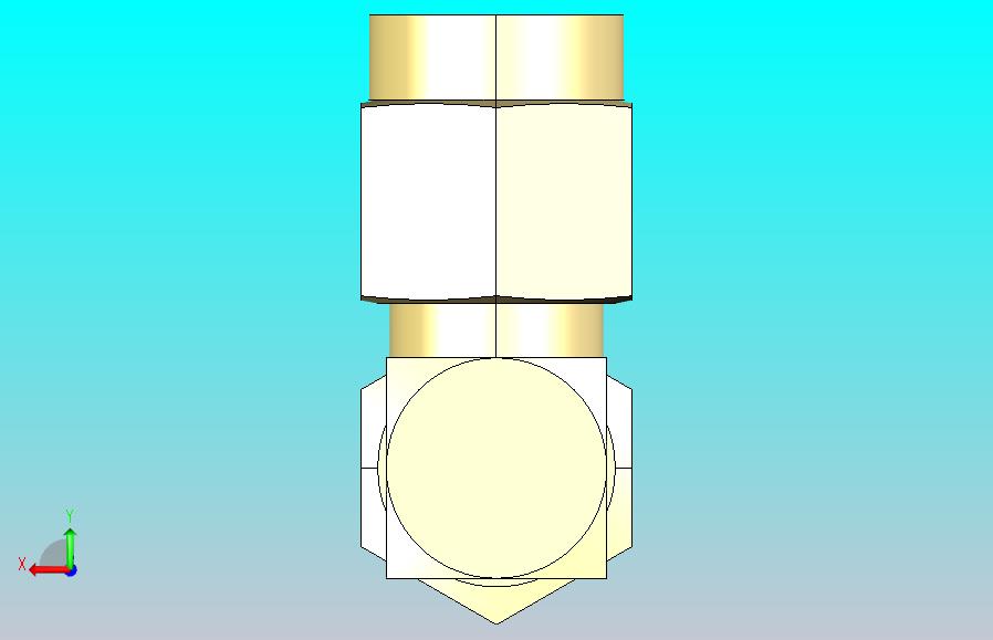 SMA公头至SMA公头90度连接器