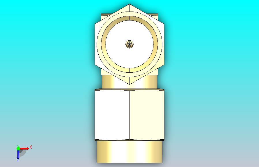 SMA公头至SMA公头90度连接器