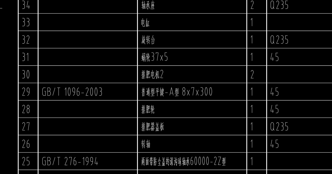 旋耕施肥一体机CAD