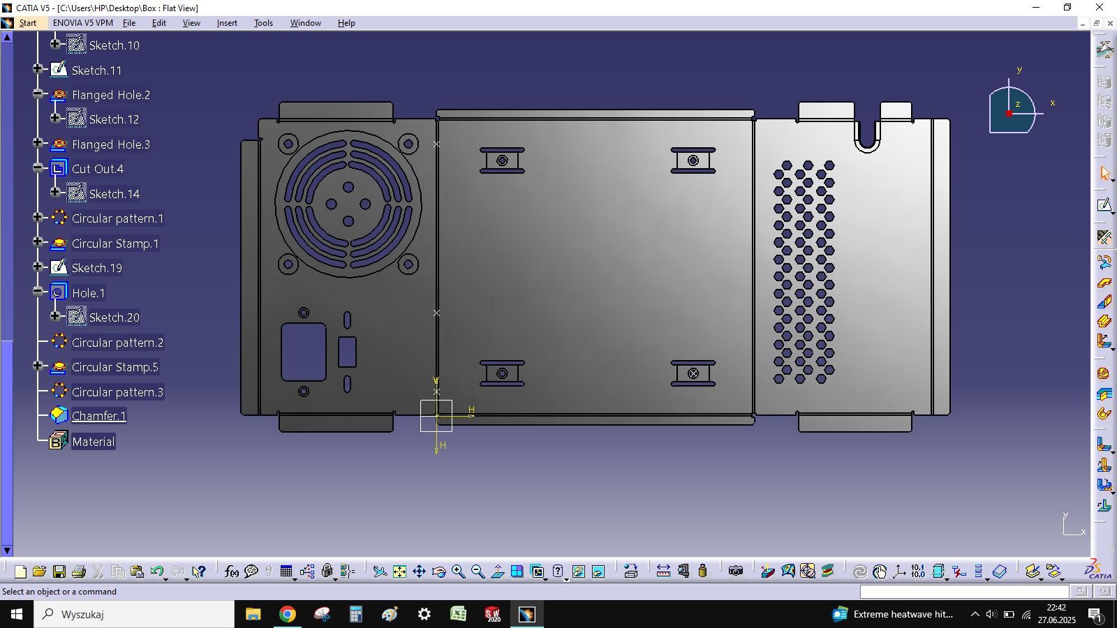 Catia 机箱钣金