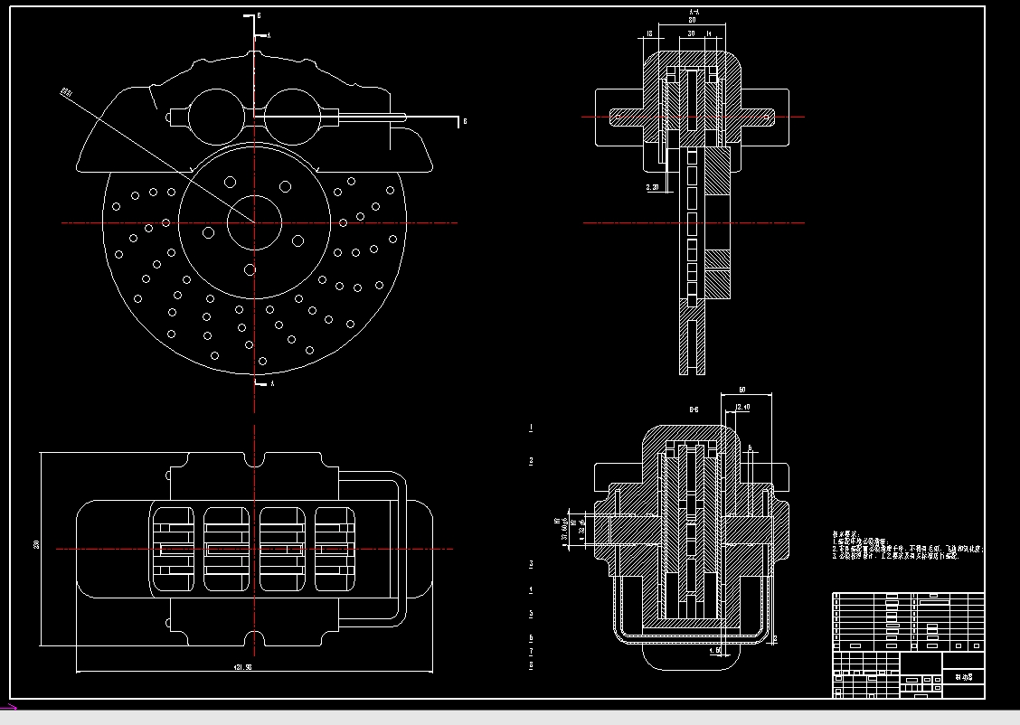 盘式制动器 sw+CAD