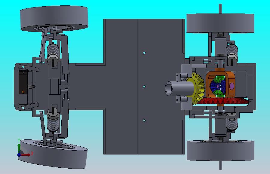 遥控玩具小车结构3D图纸 Solidworks设计