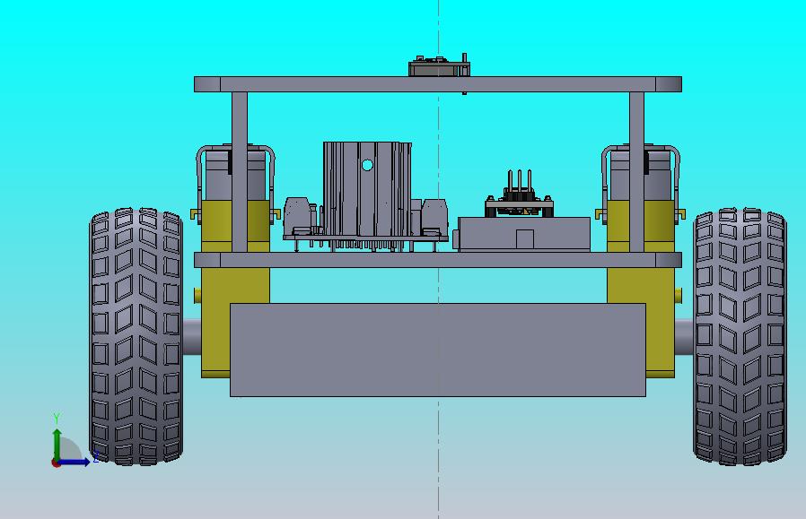 基于Arduino Nano的自平衡机器人部件3D图纸 Solidworks设计