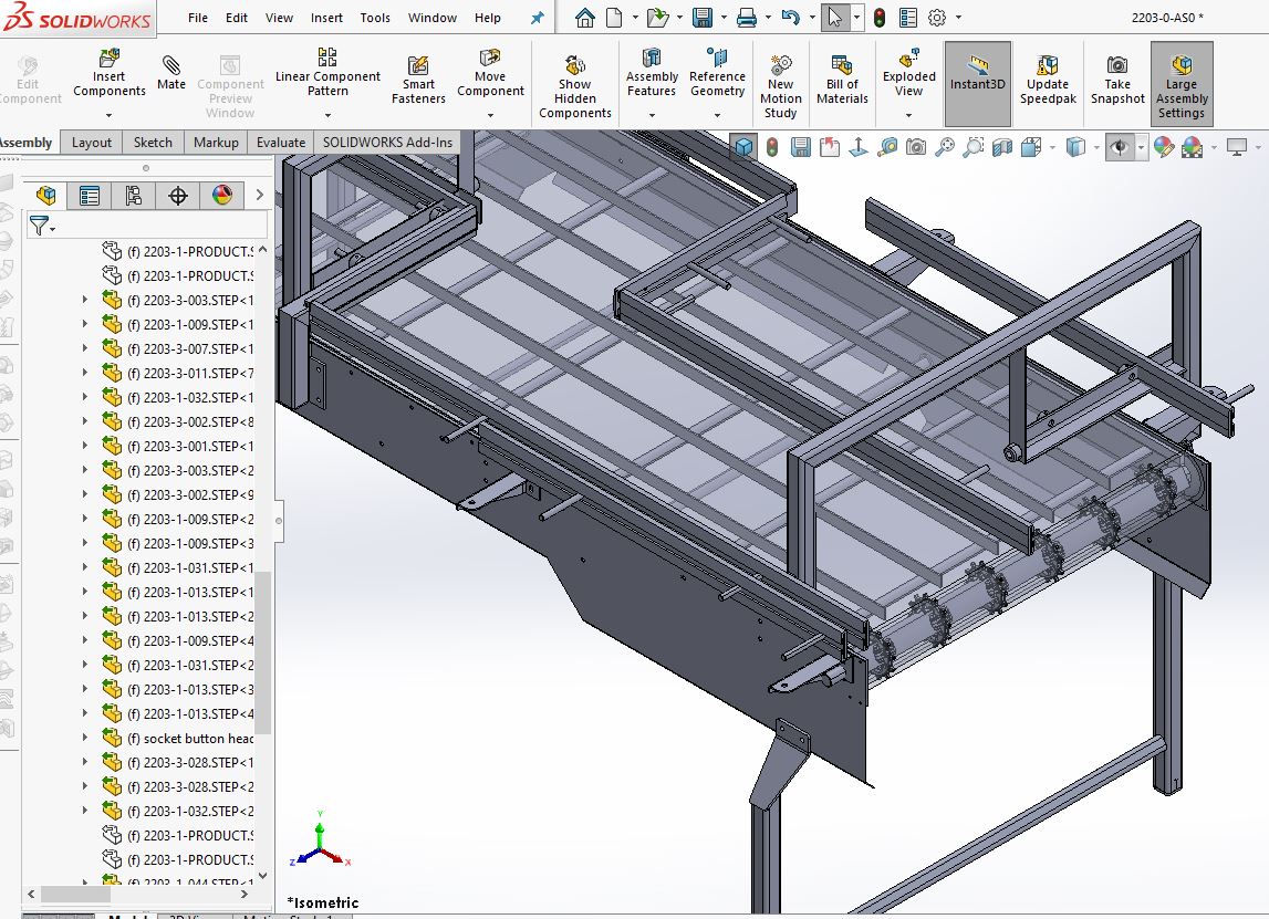 SPM型输送机3D图纸 Solidworks设计