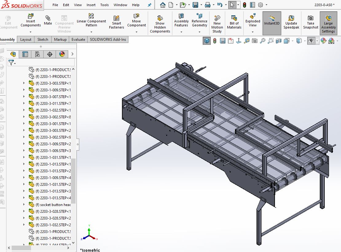 SPM型输送机3D图纸 Solidworks设计