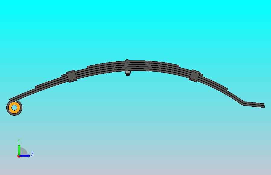 40毫米x 750公斤拖车弹簧