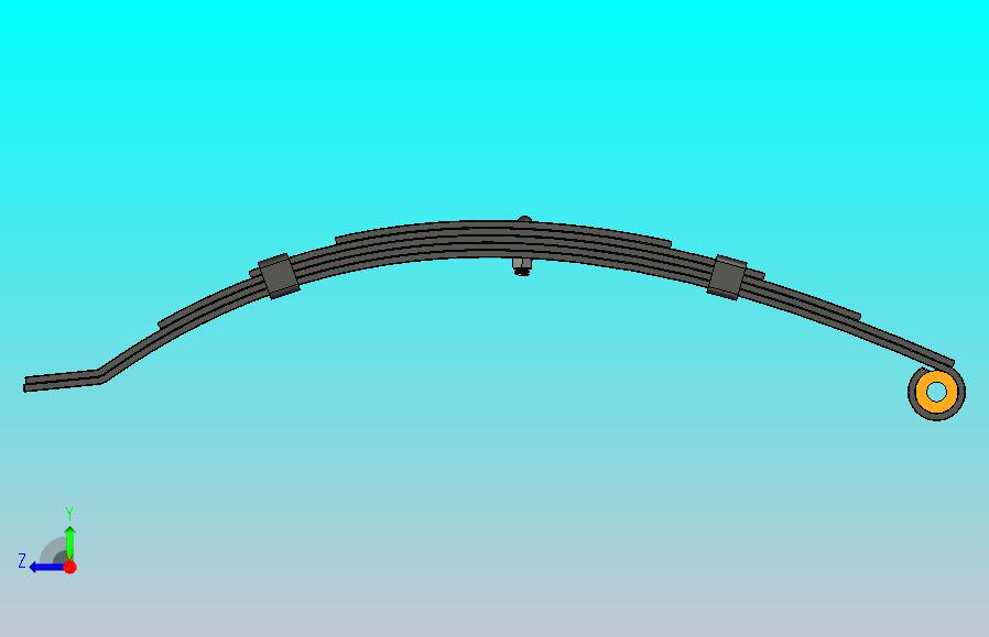 40毫米x 750公斤拖车弹簧