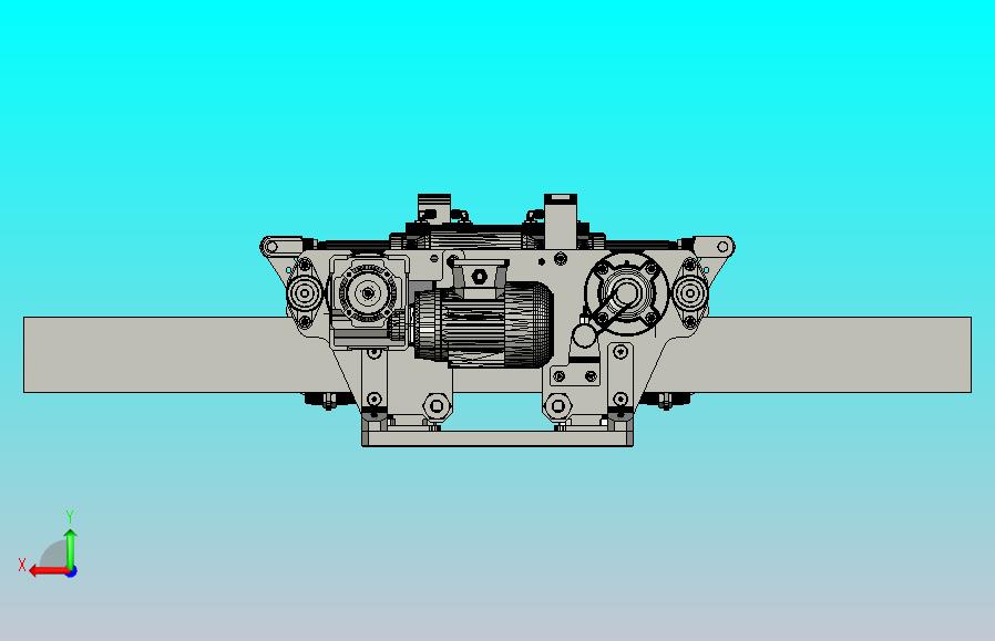 用于H型钢240x120水平安装的桥式起重机小车