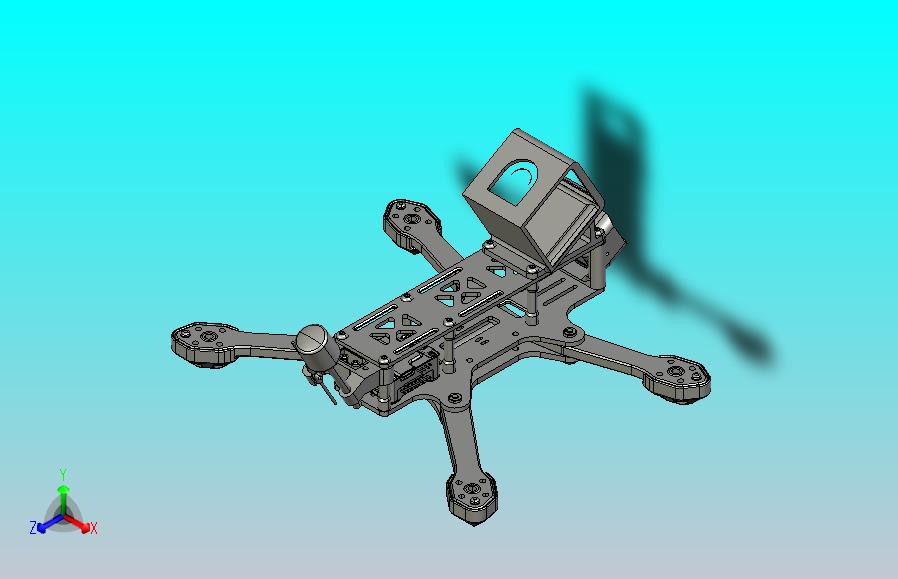 5英寸无人机FPV“ DeadCat”框架V1