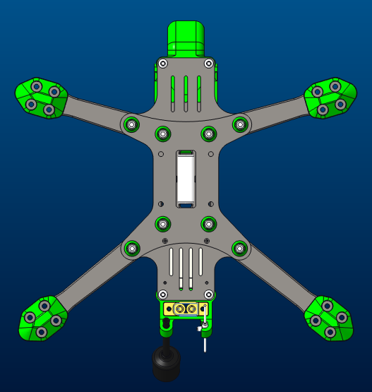 5英寸无人机FPV“ DeadCat”框架V1