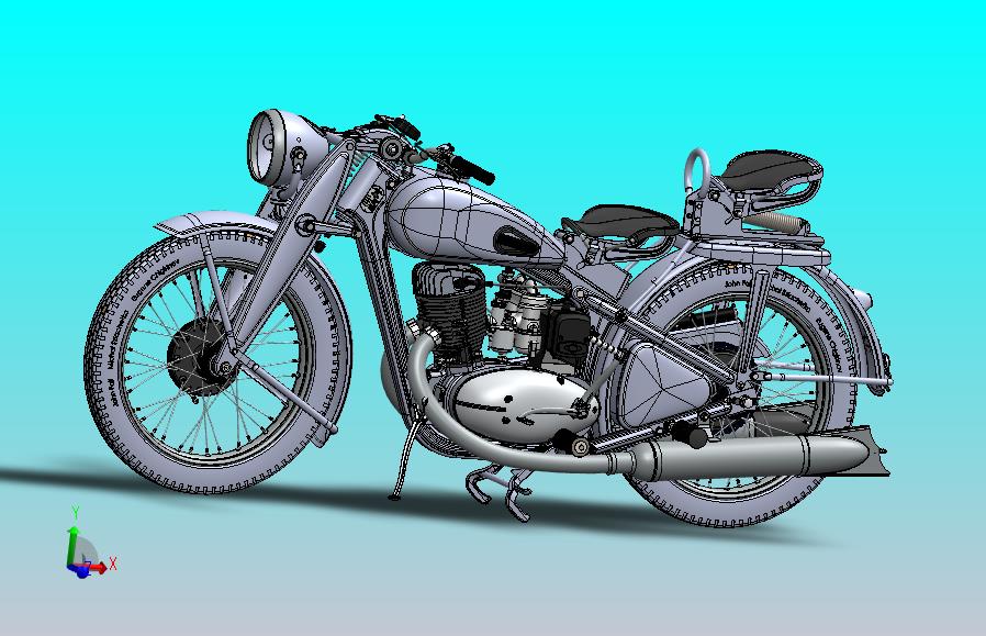 摩托车模型DKW 350
