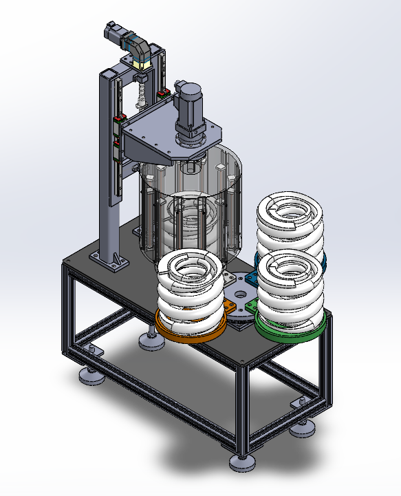 弹簧胶套热缩设备机械系统SW