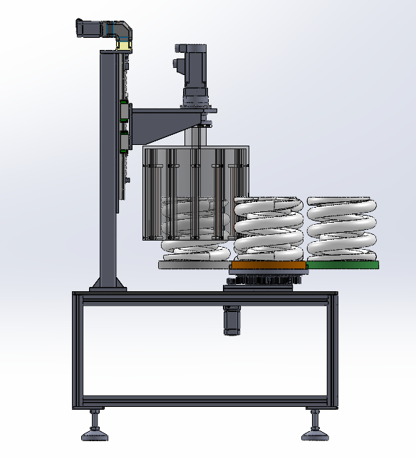 弹簧胶套热缩设备机械系统SW