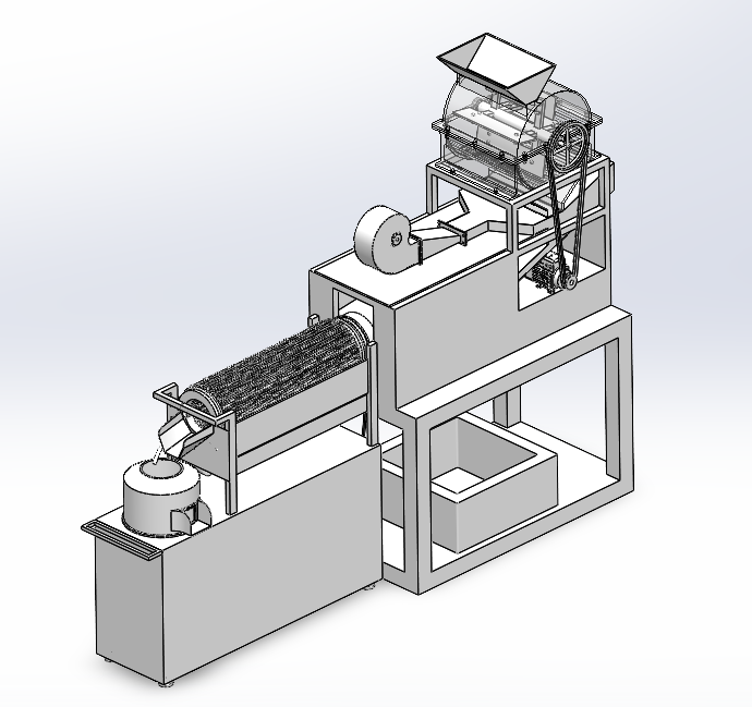 花生去皮机的设计SW