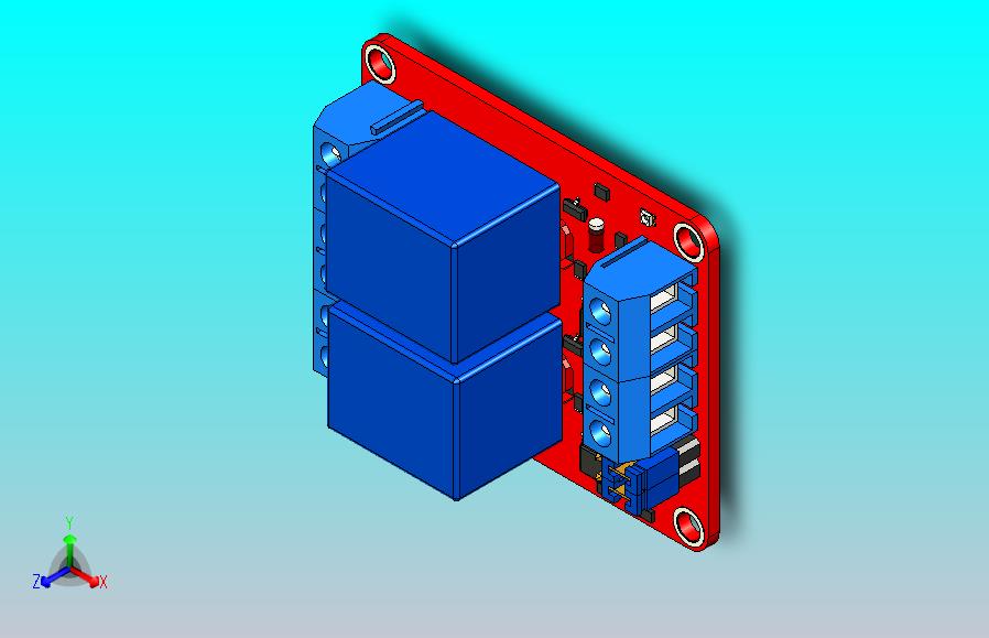 5V、12V、24V双继电器模块