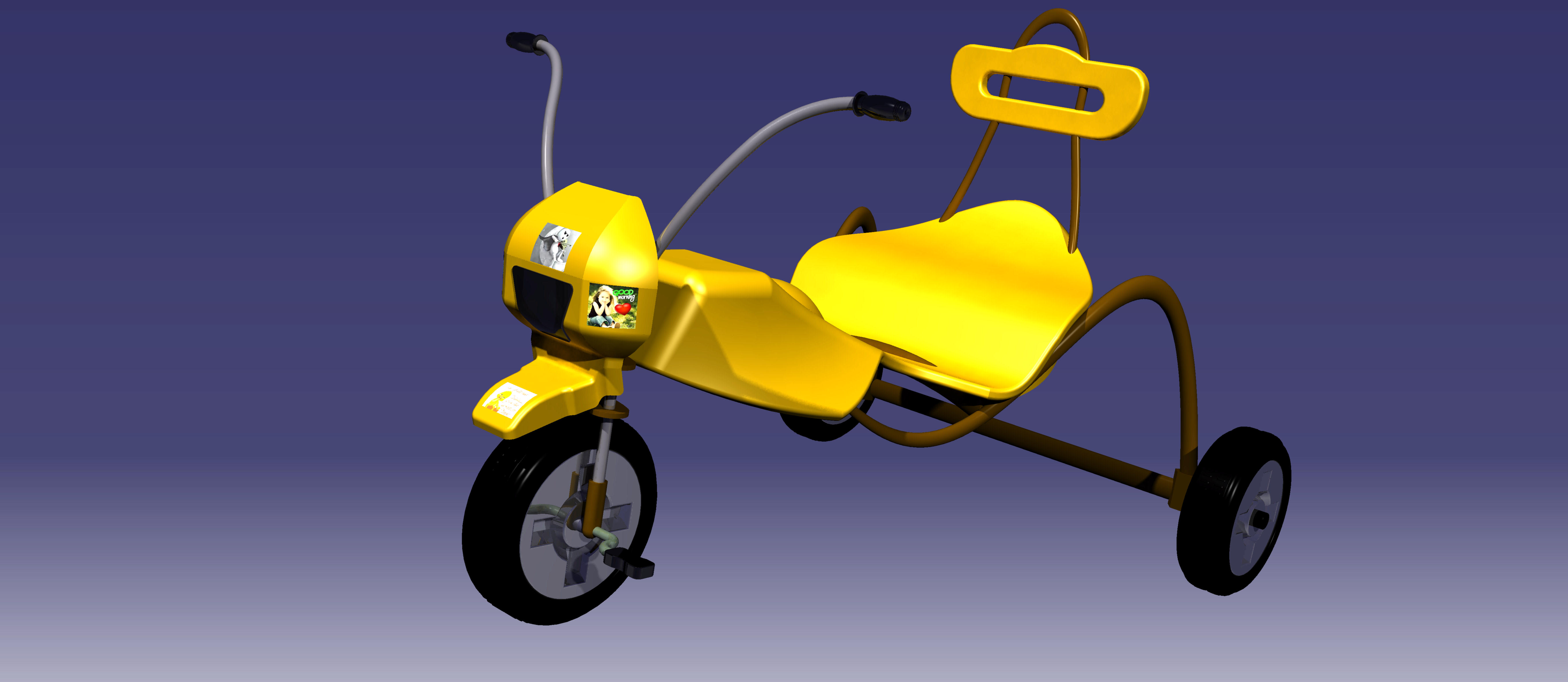 CATIA V5中的玩具三轮车设计