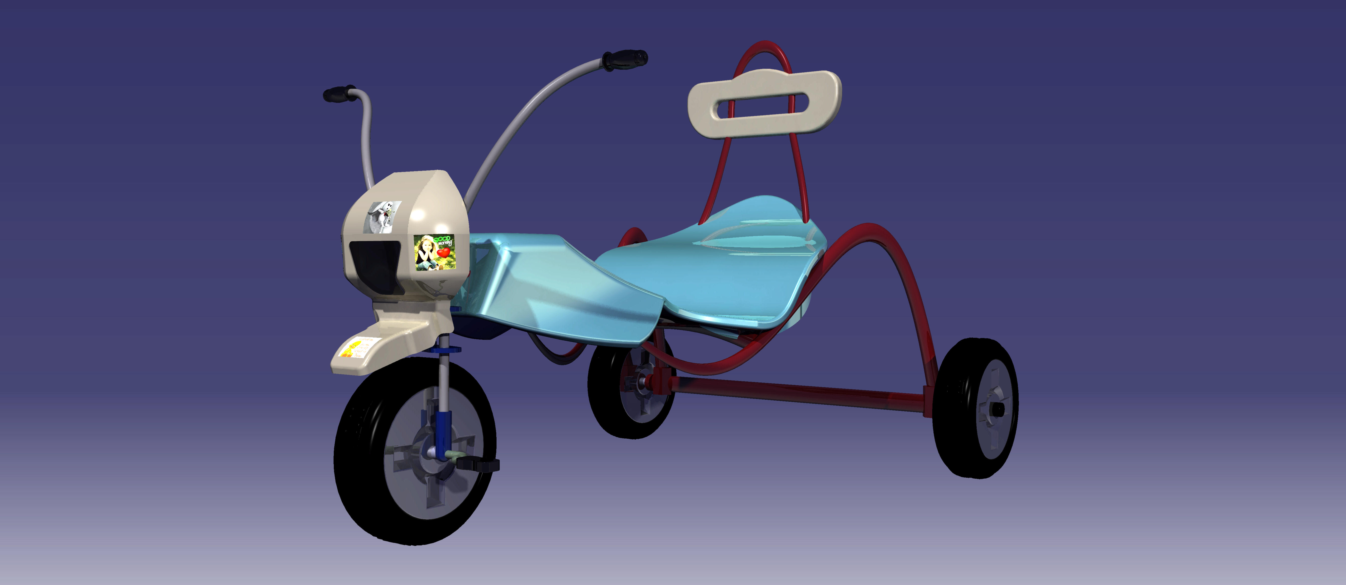 CATIA V5中的玩具三轮车设计