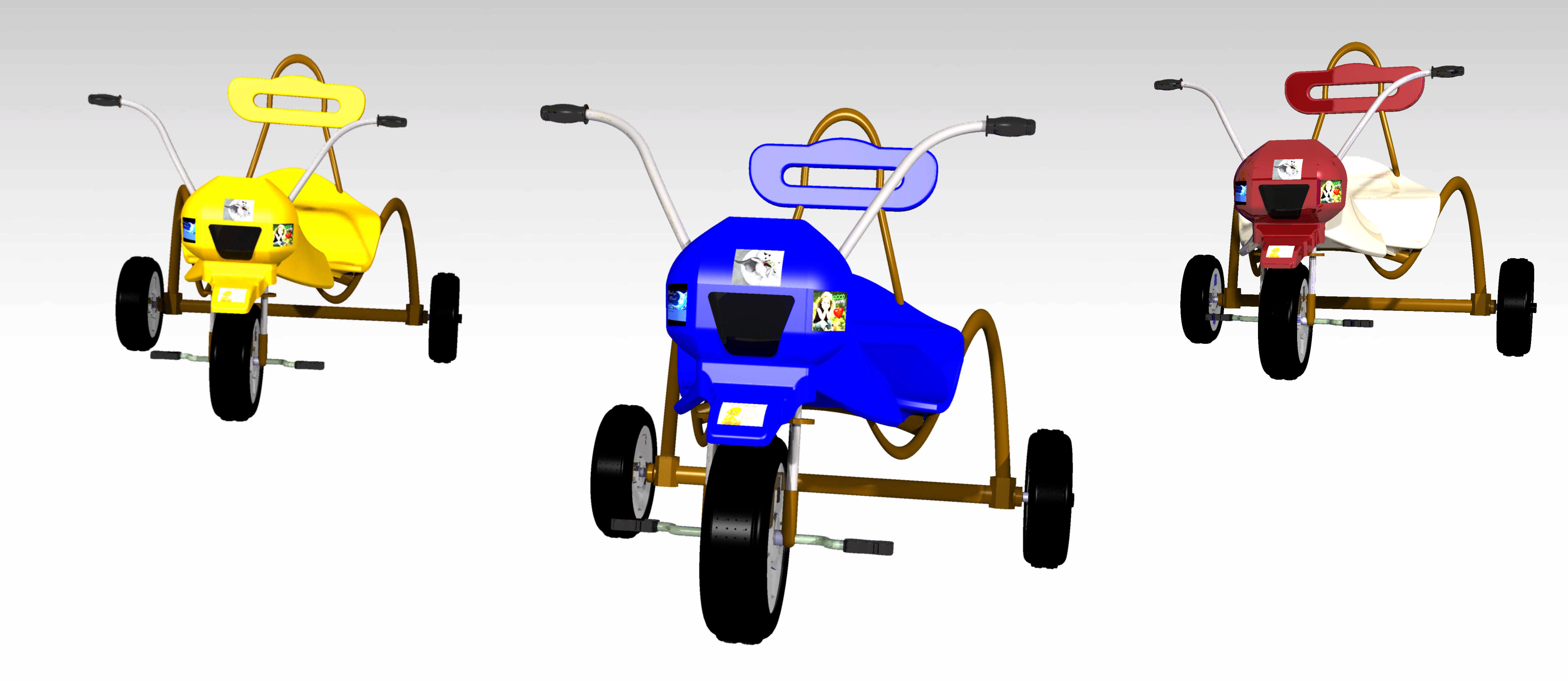 CATIA V5中的玩具三轮车设计