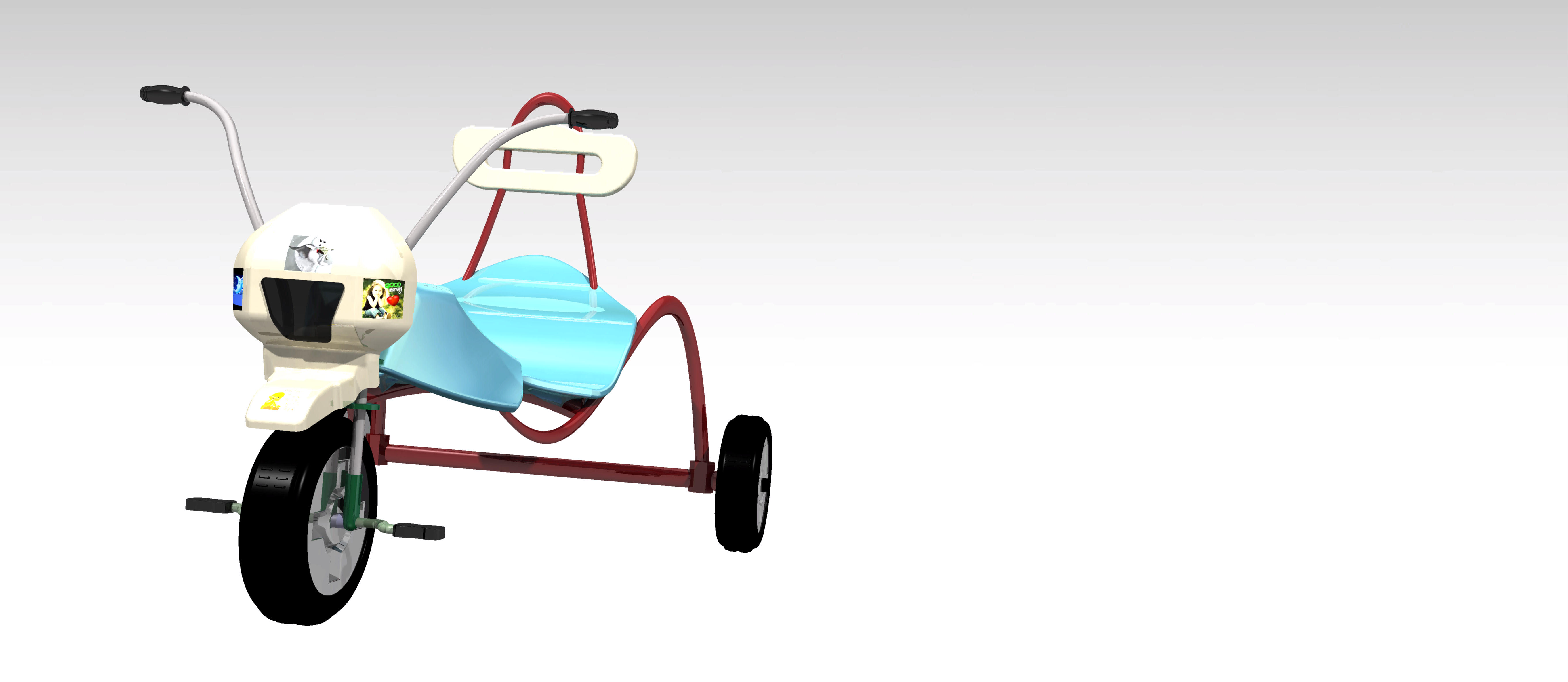 CATIA V5中的玩具三轮车设计
