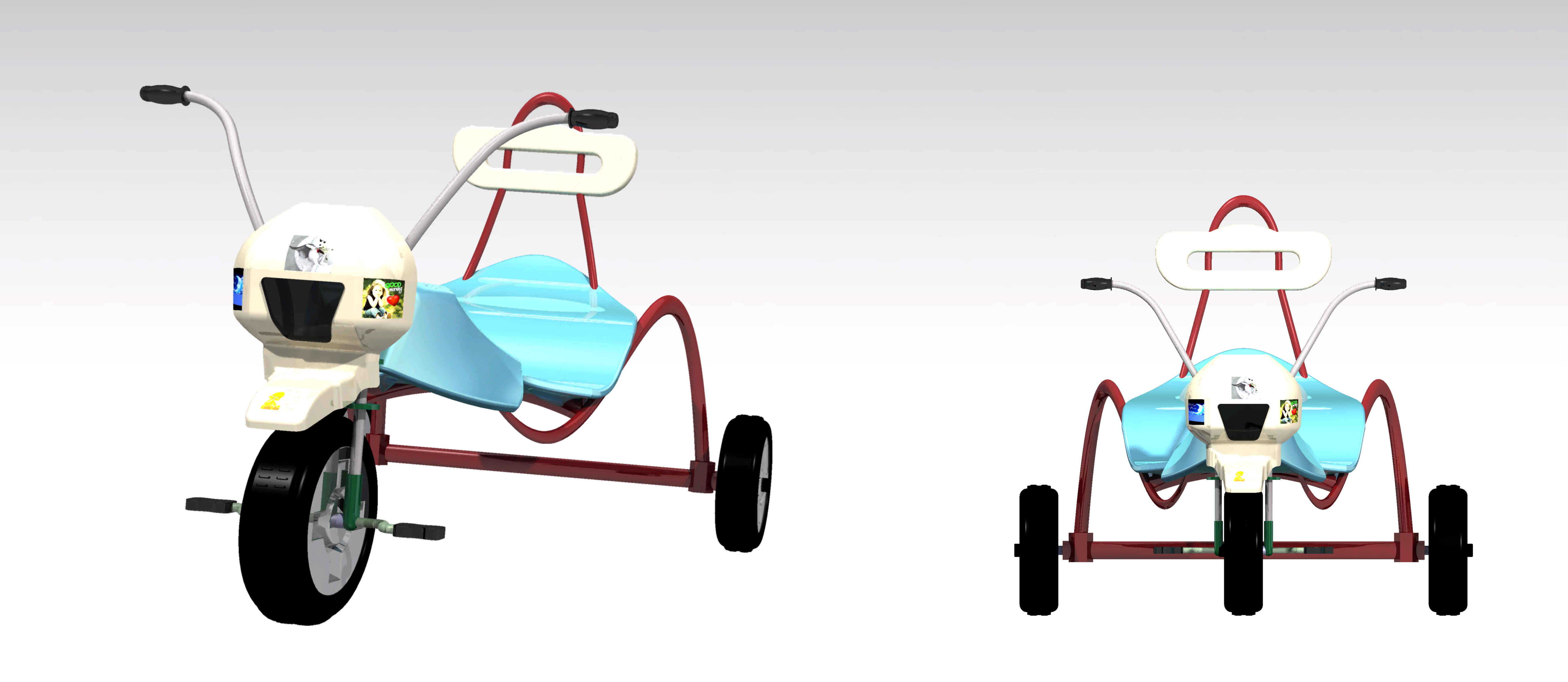 CATIA V5中的玩具三轮车设计