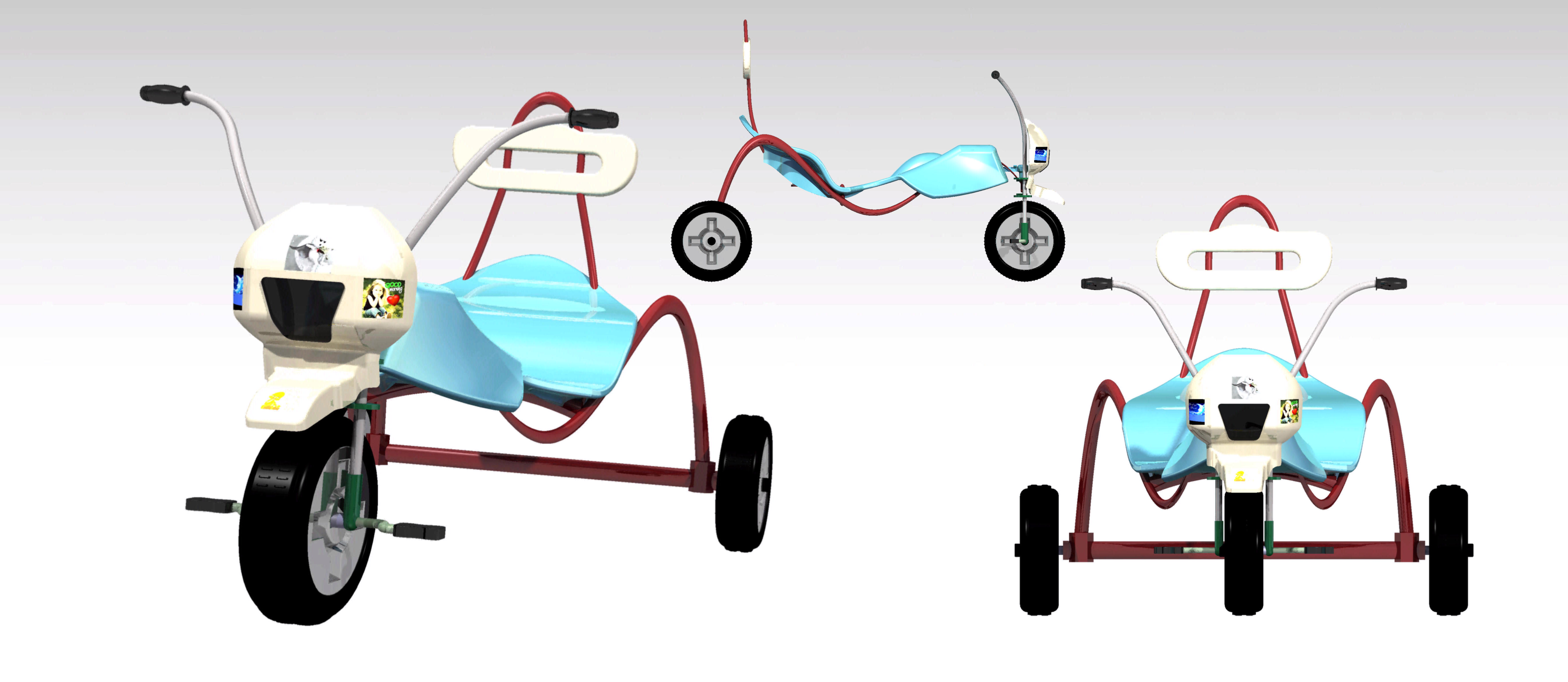 CATIA V5中的玩具三轮车设计