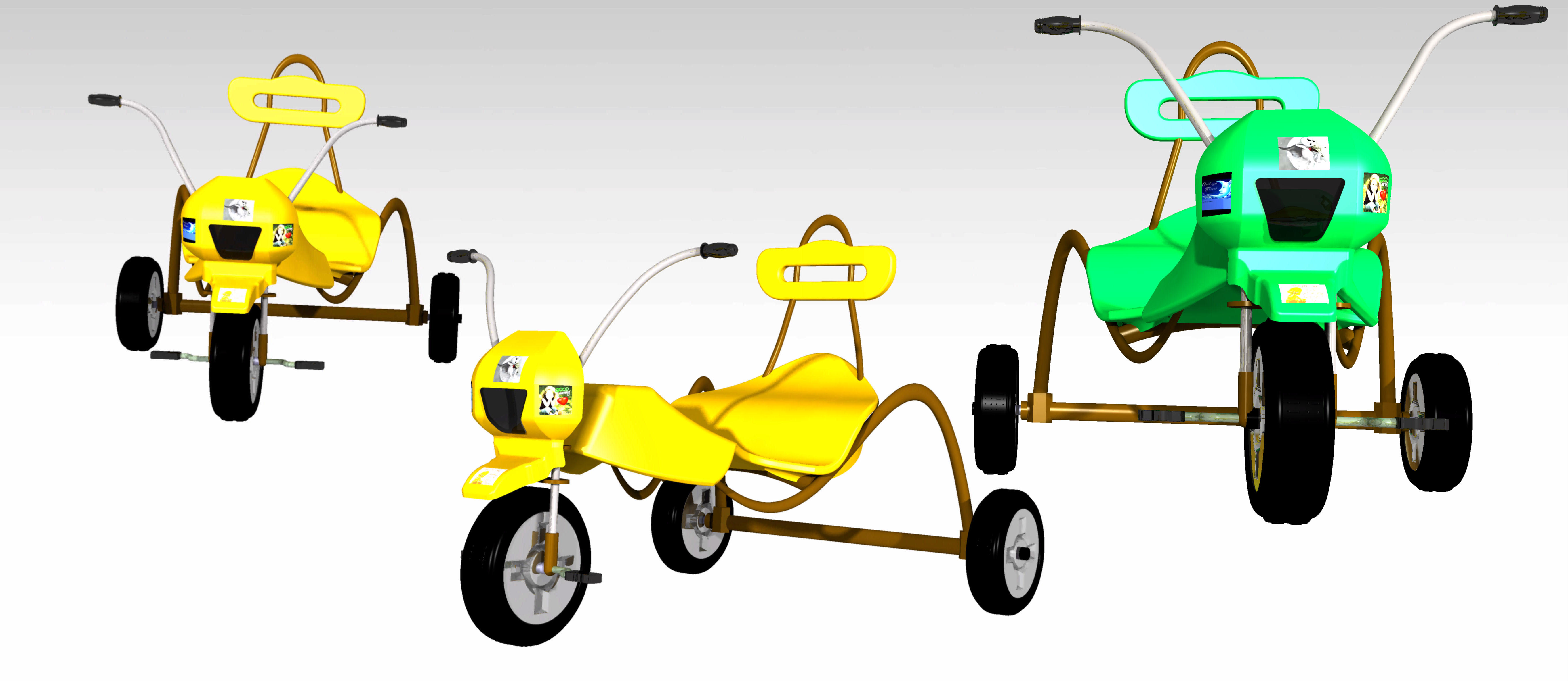 CATIA V5中的玩具三轮车设计