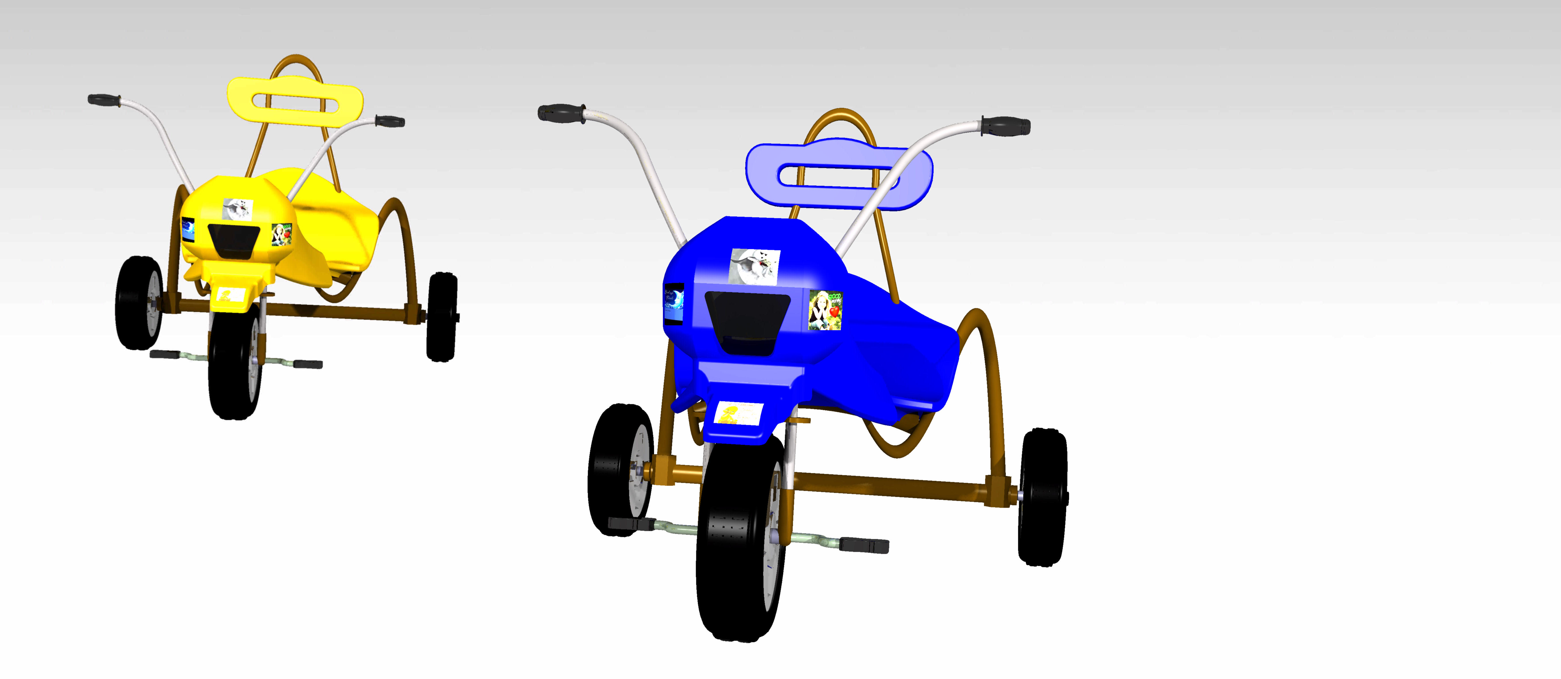 CATIA V5中的玩具三轮车设计