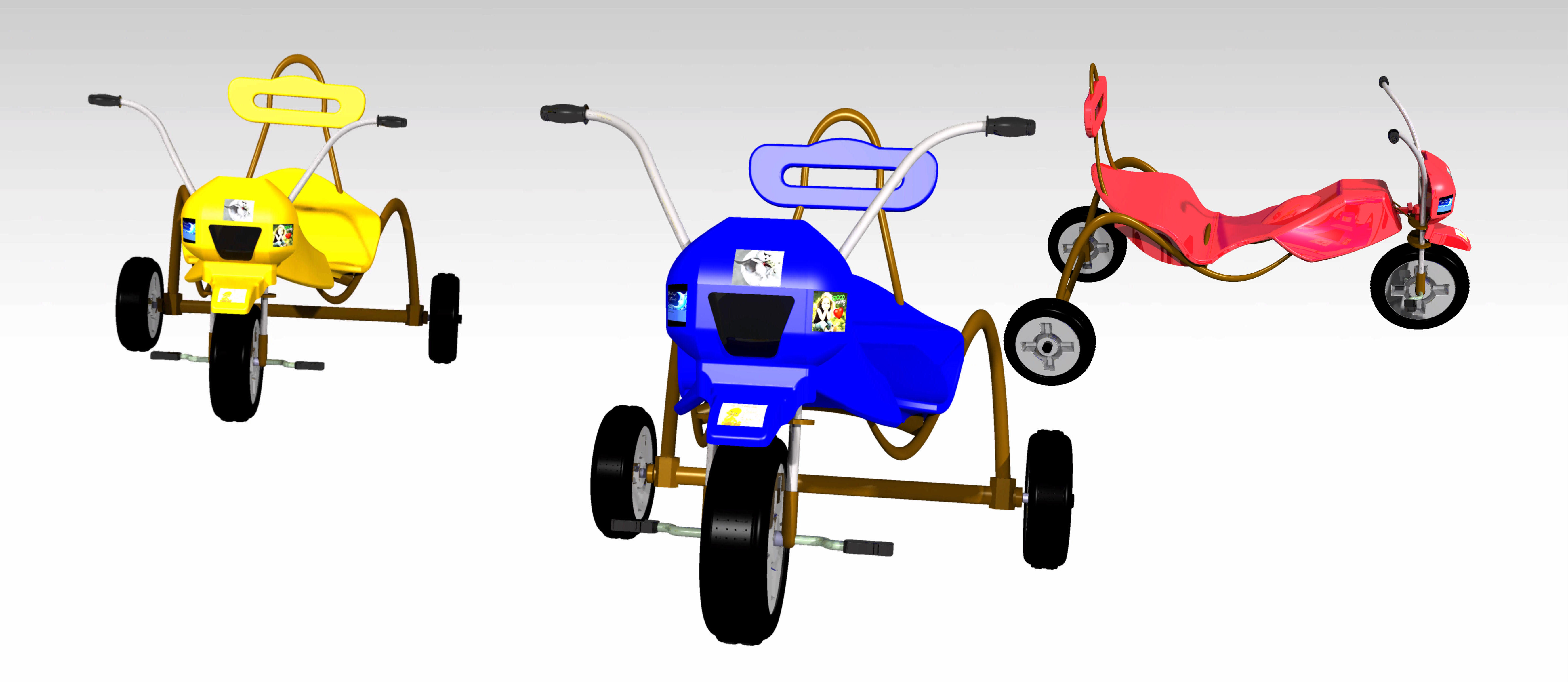 CATIA V5中的玩具三轮车设计