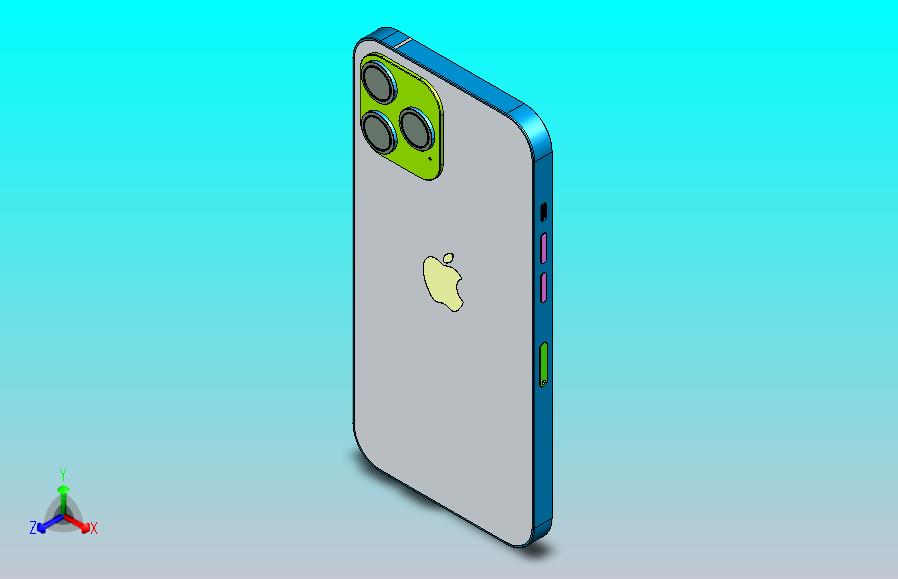 Phone 12 Pro Max的精确3D模型
