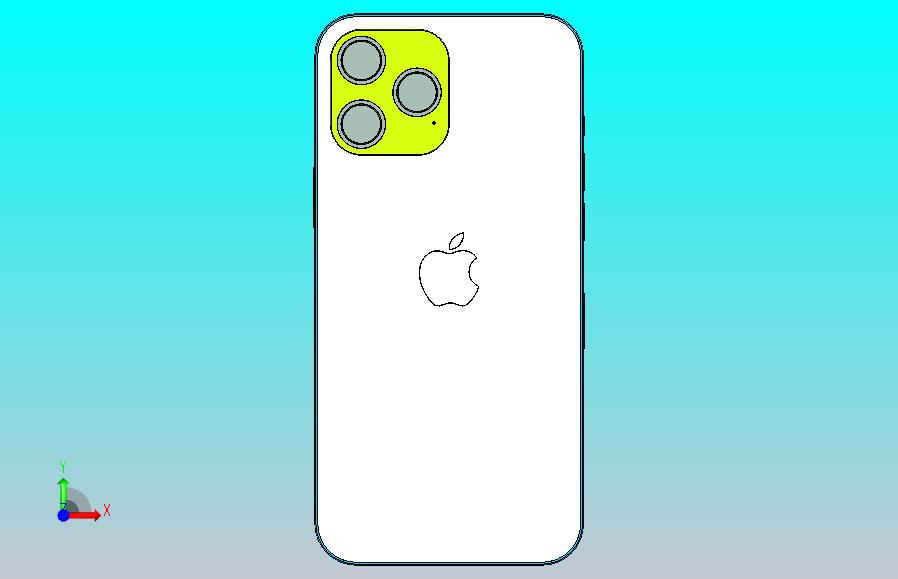 Phone 12 Pro Max的精确3D模型