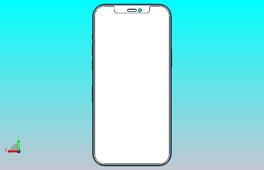 Phone 12 Pro Max的精确3D模型