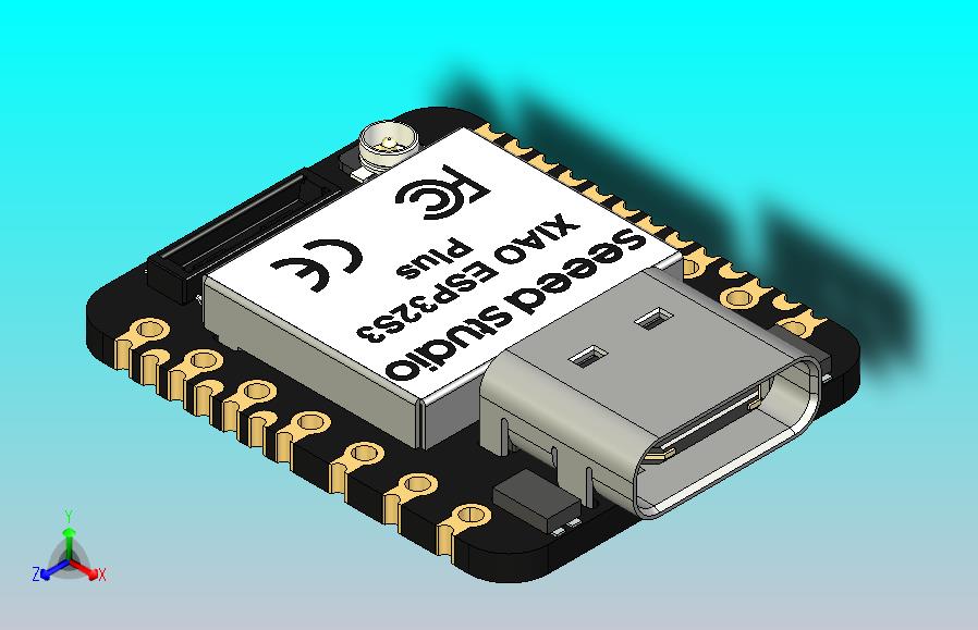 Seeed Studio XIAO ESP32S3 Plus由ESP32-S3的240MHz Xtensa 32位LX7双核处理器提供支持，为小巧多功能的XIAO ESP32S3带来了更多的SMD引脚
