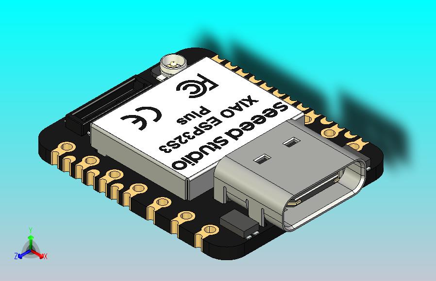 Seeed Studio XIAO ESP32S3 Plus由ESP32-S3的240MHz Xtensa 32位LX7双核处理器提供支持，为小巧多功能的XIAO ESP32S3带来了更多的SMD引脚