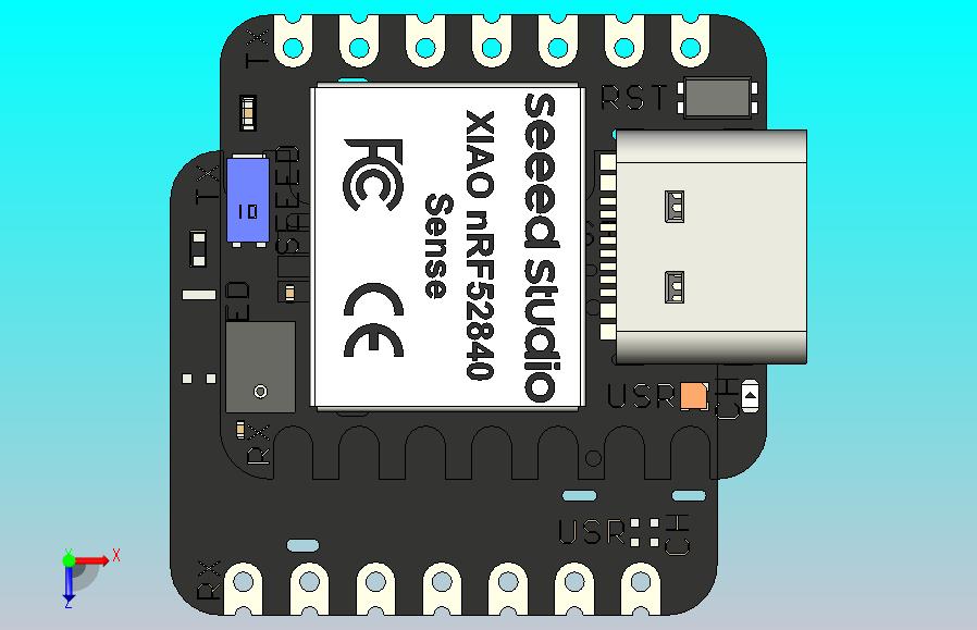 Seeed Studio XIAO nRF52840由Nordic Semiconductor的nRF52840芯片组提供支持，首次携带无线功能，支持蓝牙5.0，也能够以低功耗运行