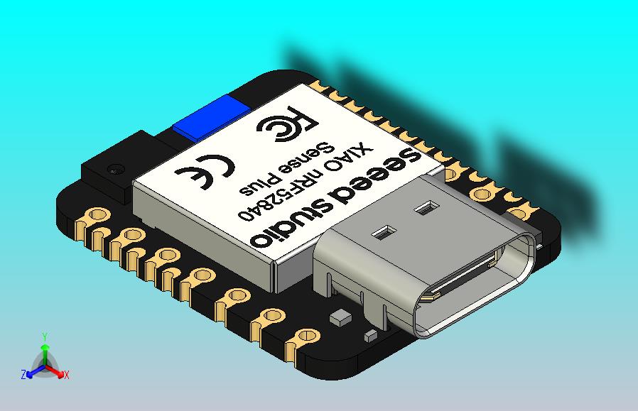 seeed Studio XIAO NRF 52840 Sense Plus采用带FPU的北欧芯片组，为这款微型蓝牙传感器开发板带来了更多SMD引脚。在保持标准版本所有功能的同时，包括板载IMU和PDM麦克风、蓝牙5.0、NFC和低功耗