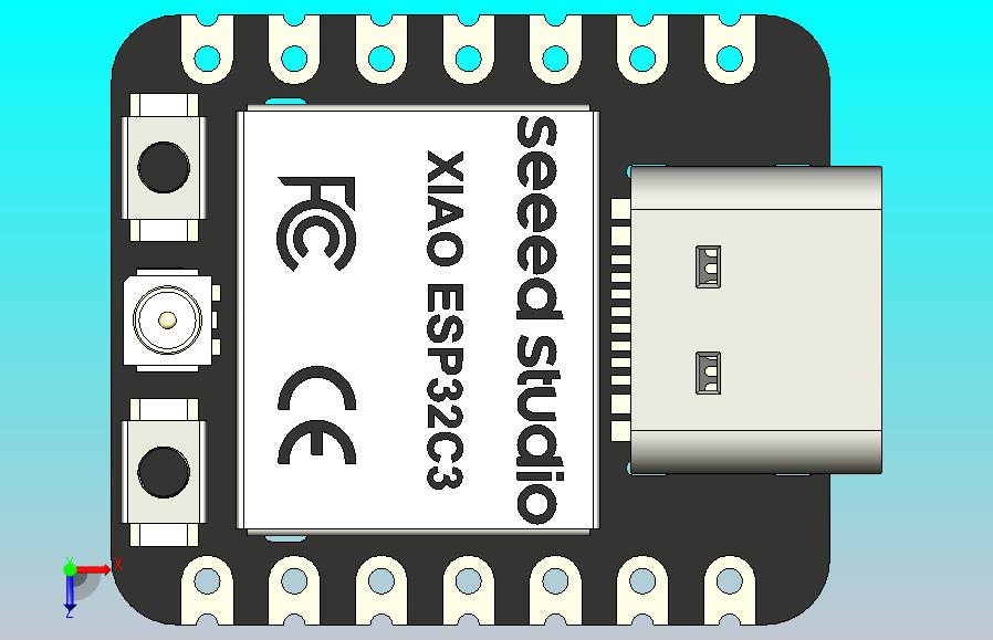 Seeed StudioXIAOESP32C3蓝牙双模芯片电子开发板采用全新RISC-V架构，支持Wi-Fi和无线连接