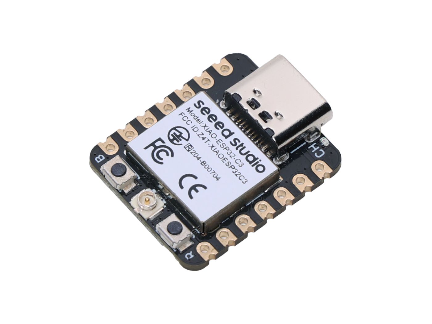 Seeed StudioXIAOESP32C3蓝牙双模芯片电子开发板采用全新RISC-V架构，支持Wi-Fi和无线连接
