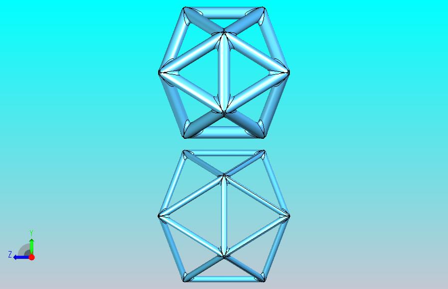 二十面体形状管架