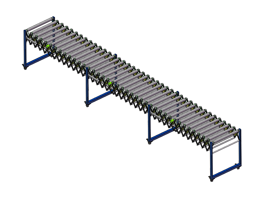 可伸缩式辊子输送装置