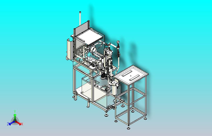 汽车零部件清洗设备三维模型3D图纸