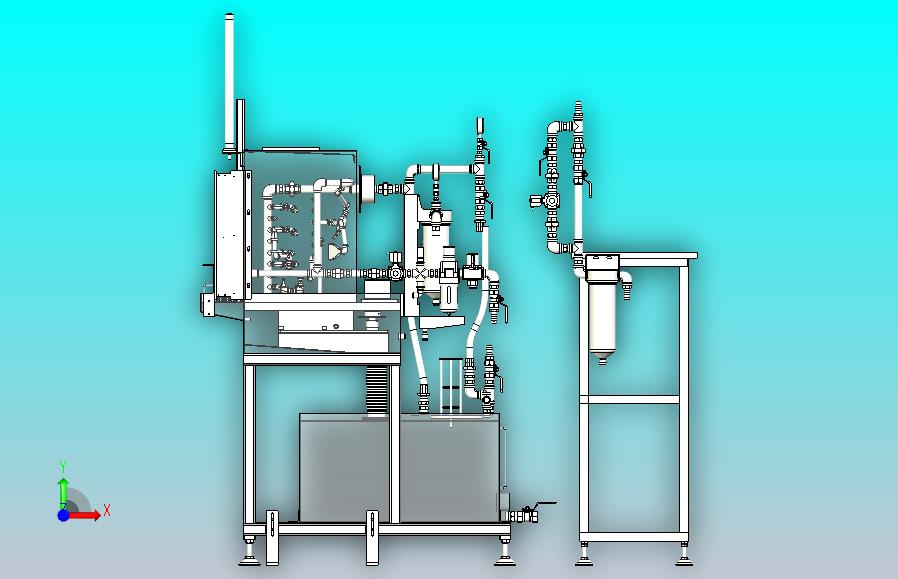 汽车零部件清洗设备三维模型3D图纸