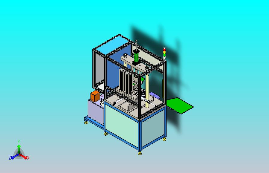 汽车零部件油封压装机三维模型3D图纸