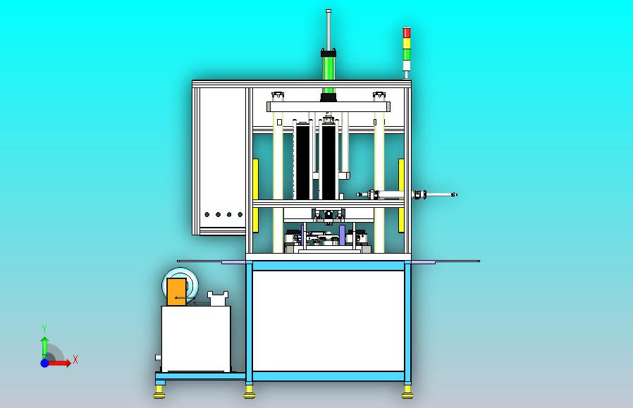 汽车零部件油封压装机三维模型3D图纸